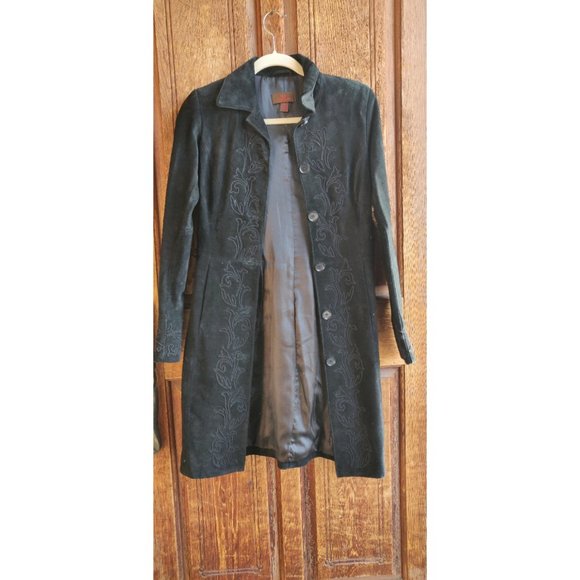 Danier Western Suede Leather 3/4 Length Jacket - Picture 1 of 5
